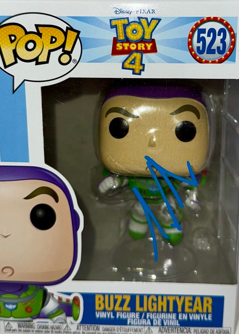 Tim Allen Signed Funko Pop #523 "Buzz Lightyear" (Toy Story) - Beckett COA